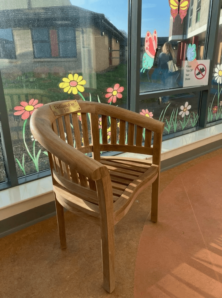 Chair dedicated to Jill